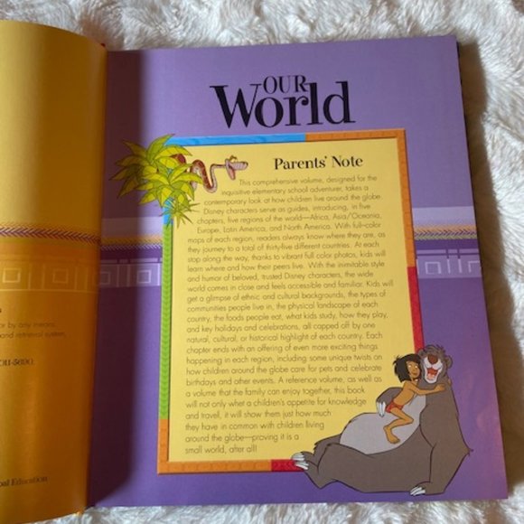 Disney Learning Our World Hard Cover Book - Picture 2 of 5